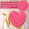 JarThenaAMCS JarThenaAMCS 60Pcs Valentine's Day Paper Plates Heart Shaped Disposable