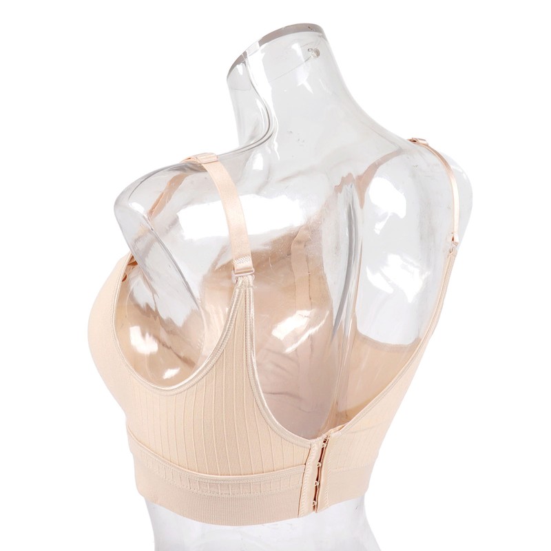 Nursing Bra Front Top Buckle Widened Flanks Four Row Buckle