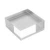 Square Acrylic Block 100 x 100 x 30 mm Transparent,