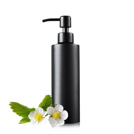 Soap Dispenser, Matte Black with Funnel and Non-Slip Coaster 304 Stainless Steel Metal Pump Hand Sanitizer Bottle for Bathroom, and Kitchen (12oz/350ml)