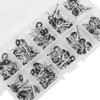 100Pcs Fishing Rod Guide Ring Set Ceramic Guide Eye Sets