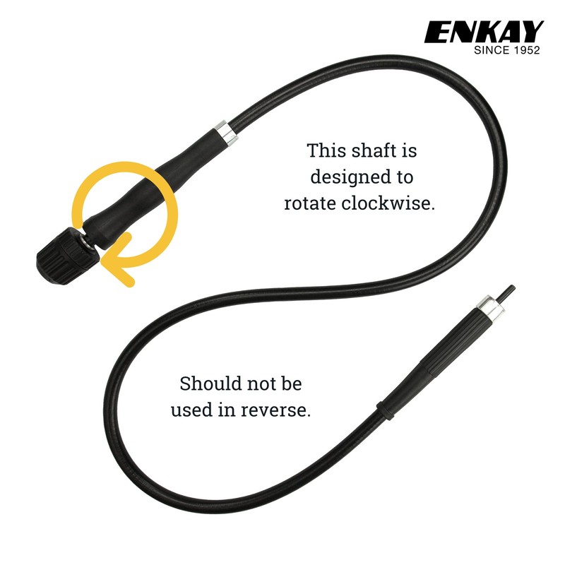ENKAY - Heavy Duty Flex Shaft with 1/4 inch Keyless
