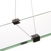 Spancraft Glass Crane Glass Shelf, Black, 6 x 24