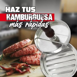 J.H. Company Prensa Manual Hamburguesa Carne Molida Molde Acero 184522 H*