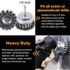 Rocaris 7Pcs Twist Knot Wire Wheel Brush for Drill Crimped