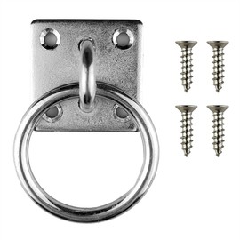 AiliStar New Cross Tie Rings for Horse Wall Mount Horse Horse Tie Rings 2 Inches Width Made of Metal