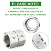 TAISHER 1PCS 304 Stainless Steel Garden Hose Adapter, 3/4" GHT
