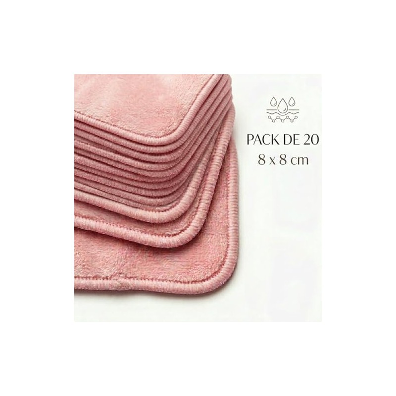 Paños Desmaquillantes Reutilizables, Almohadillas de Microfibra para Limpieza Facial Profunda,