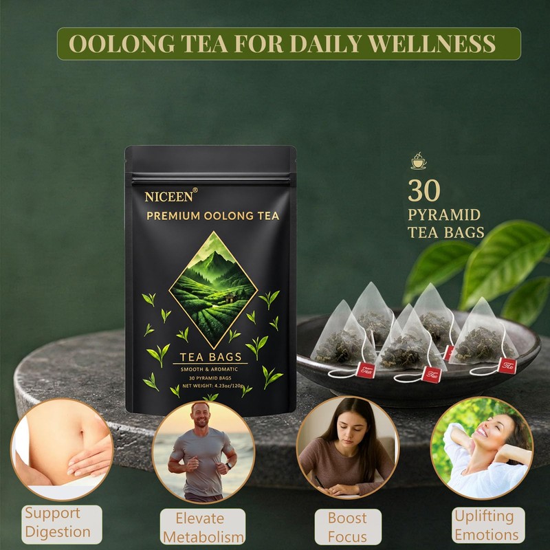 Niceen Oolong Tea Bags, 4g*30 Tea Bags, Selected Whole Leaf