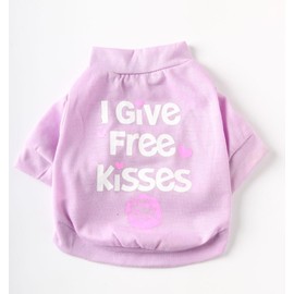 DroolingDog Small Dog Clothes Dog T-Shirt Funny Pet Puppy Tee Shirts for Dogs Tshirt Girls, Small