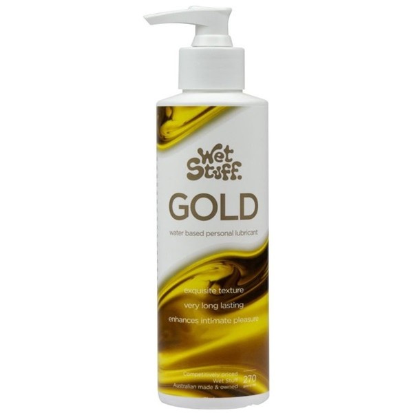Sexual Health>Sexual Health R18 Intimates Section>R18 - By Brand>Wet Stuff Wet Stuff Gold Water Based Lubricant 270g