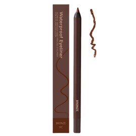 Waterproof Eyeliner Pencil,24Hr Long Lasting Eyeliner Waterproof,Transferproof eye liner pencils,Sharpenable eyeliner pencil,Sweat Resistant pencil eye-liner,Smooth Glide and Easy to Color(bronze)