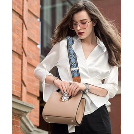 KIMPUDSEN Purse Strap 2" Wide Shoulder Strap Replacement Crossbody Handbag Adjustable Embroidery Bag Strap