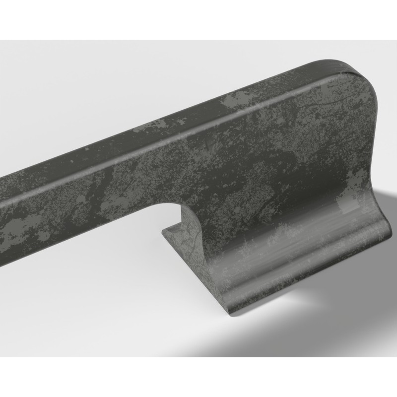 monti hardware | 1 Pack Antique Silver 6.3 Inch Hole