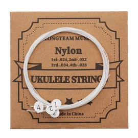 Haiki Ukulelensaiten-Set, 4-teilig, transparente Nylon-Saiten, Ersatzteile, Zubehör für Ukulele