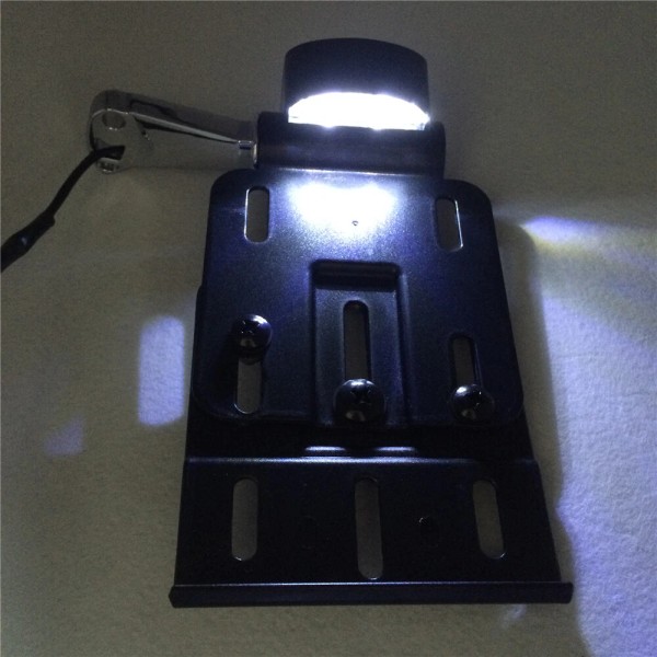 Xinghong Folding LED Light Side Mount License Plate For Harley