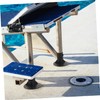 Operitacx Heavy-duty Black Fence Flange Metal Post 52mm Base Inner