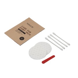 Kraft Paper Packed 100PCS Hotel Vanity Kits Cotton Pads Cotton Swabs and Nail File Individually Wrapped No Plastic Guest Room Hotel Toiletries Bulk