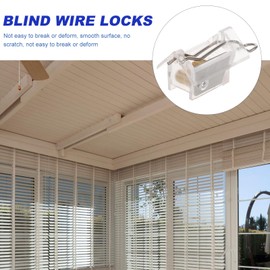 VILLCASE 4pcs Cord Lock Blind Wire Locks and Tilt Meachanism Blind Cord Safety Lock for Venetian Blind Window Blinds Components