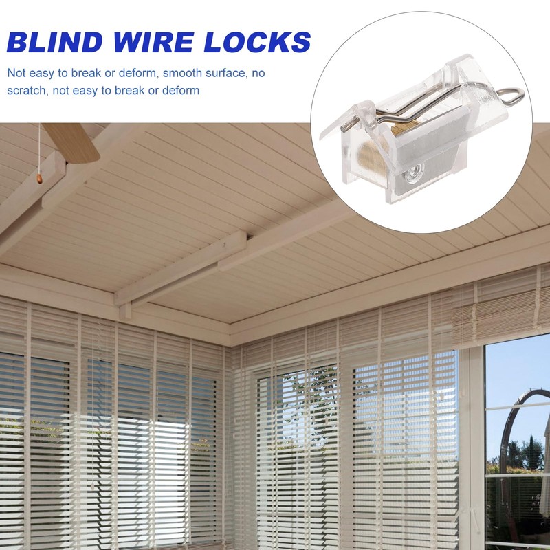 VILLCASE 4pcs Cord Lock Blind Wire Locks and Tilt Meachanism