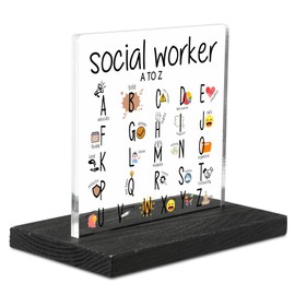 Thank You Gifts for Social Worker, Social Worker Gifts for Women, Social Worker Week, School Social Worker Gifts, Social Worker Appreciation Gifts Decorative Signs & Plaques YT431