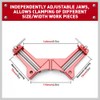 HORUSDY 4-Pieces 90° Right Angle Clamps,Right Angle Corner Holder Clamp