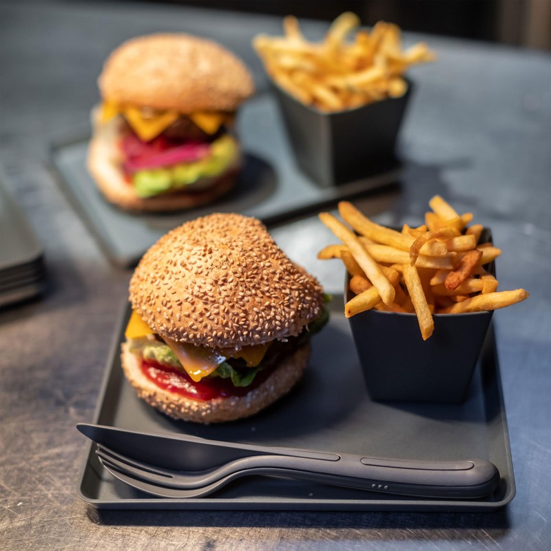 Koziol Klikk 4003702 Cutlery Set 3-Piece Natural Wood