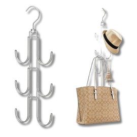 All Trust Bag Hanger Hat Hanger Bag Storage Back Hanger Hat Hanger (Silver)