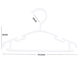 60 Pack White Baby Nursery Closet Hangers,Non-Slip Laundry Infant Pant Hanger for Newborn Clothes Gift,Ultra-Thin Child Coat Hanger for Girl Boy Toddler Kid