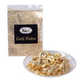 KINNO Gold Foil Flake, Fake Resin Nail DIY Crafts, Decoration, Resin 0.2 oz (5 g)