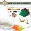 DOVESUN Spinner Making Kit Fishing Lure Making Kit Bass Lures