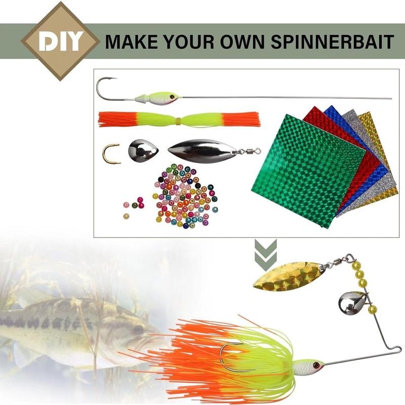 DOVESUN Spinner Making Kit Fishing Lure Making Kit Bass Lures