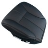 Priprilod Black Leather Driver Side Bottom Replacement Seat Cover Compatible