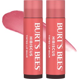 Bálsamo labial tintado natural Burt's Bees, Hibiscus, 2 unidades