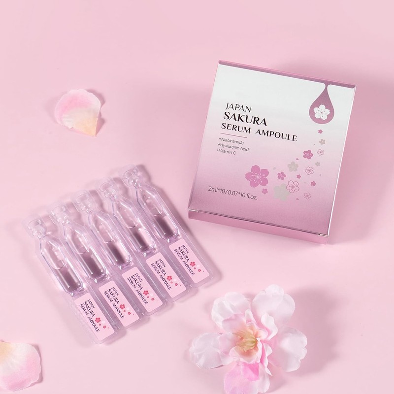 De ampollas de niacinamida para cuidado del rostro con