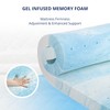 4 Inch Gel Memory Foam Mattress Topper Twin XL Size,