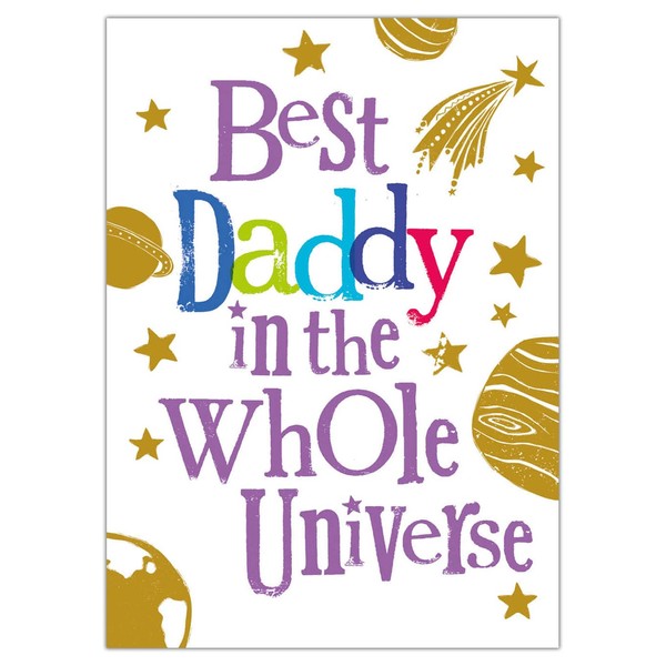 Best Daddy In The Universe, Best In The Universe Card, Card For Father, Card For Dad