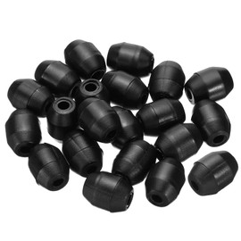 PATIKIL Kitchen Sink Rack Feet, 20 Pack 4mm ID x 12.5mm OD Plastic Sink Replacement Feet Wire Bumpers Protector for Protective Sink Grid, Black