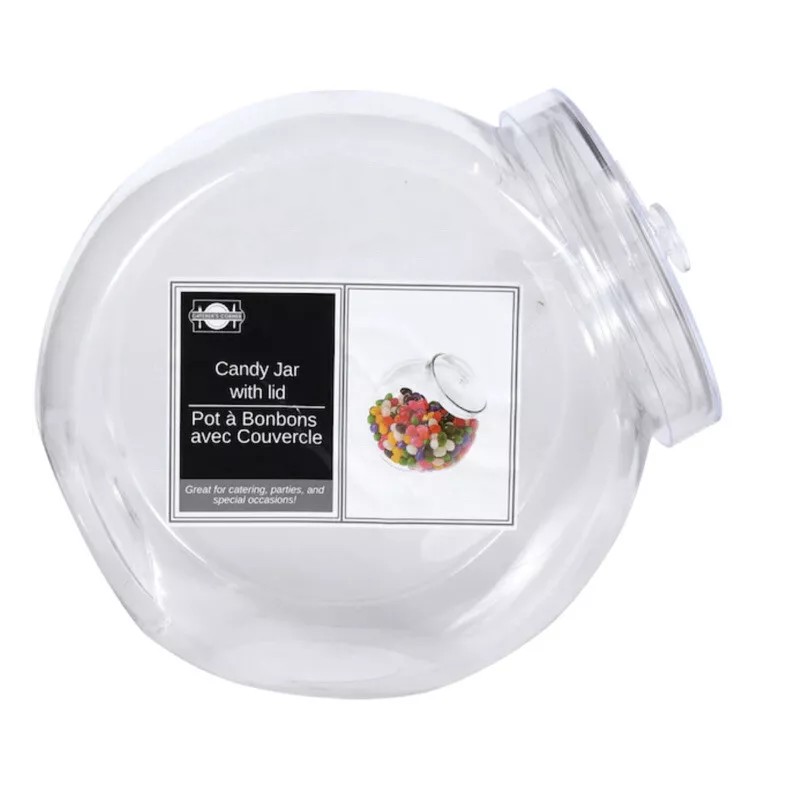 Caterer's Corner Medium Plastic Candy Cookie Fish Craft Jar with