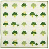 Hamamonyo Washed Towel Handkerchief, Morimori Broccoli, Green