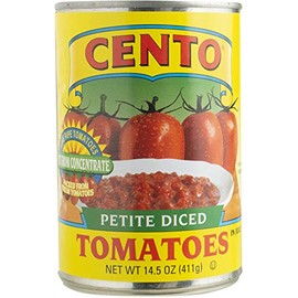 Cento Petite Diced Tomatoes, 14.5 Ounce Cans (Pack of 12)