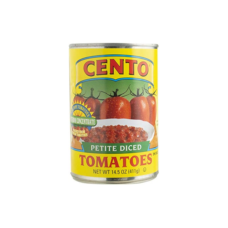 Cento Petite Diced Tomatoes, 14.5 Ounce Cans (Pack of 12)