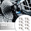 X AUTOHAUX 8pcs Single Speed Chain Master Link Joint Clip