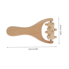 SAFIGLE 4pcs Wooden Massage Tool Set Manual Face Roller Massager for Relaxation Targeted Relief for Neck Back and Legs Design for Home and Office