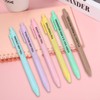 Motivational Pastel Pens, 6 Colors Inspirational Pastel Gel Pen Set