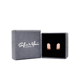 SOFIA MILANI - Women's Earrings 925 Silver - Fake Piercing Cuffs Hoop Earrings, Yellow Gold, No Gemstone