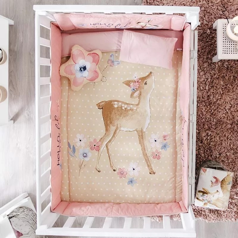 Vianney Jgo. Edredon Para Cama Cuna Corral 100% Algodón Mily