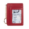 Women's Slim Minimalist Card Holder Coin Changes Purse Keychain Front