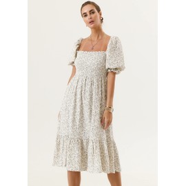 NOTHING FITS BUT Maternity Dress for Women, Casual Muslin Cotton Classic Sakura Gown Maternity Nursing Dresses, Pregnancy Clothes Baby Shower Dress, Postpartum Dress for Photoshoot (S/M, Ichika)