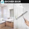 Netany Shower Squeegee, 10-Inch Silver Squeegee, All-purpose Stainless